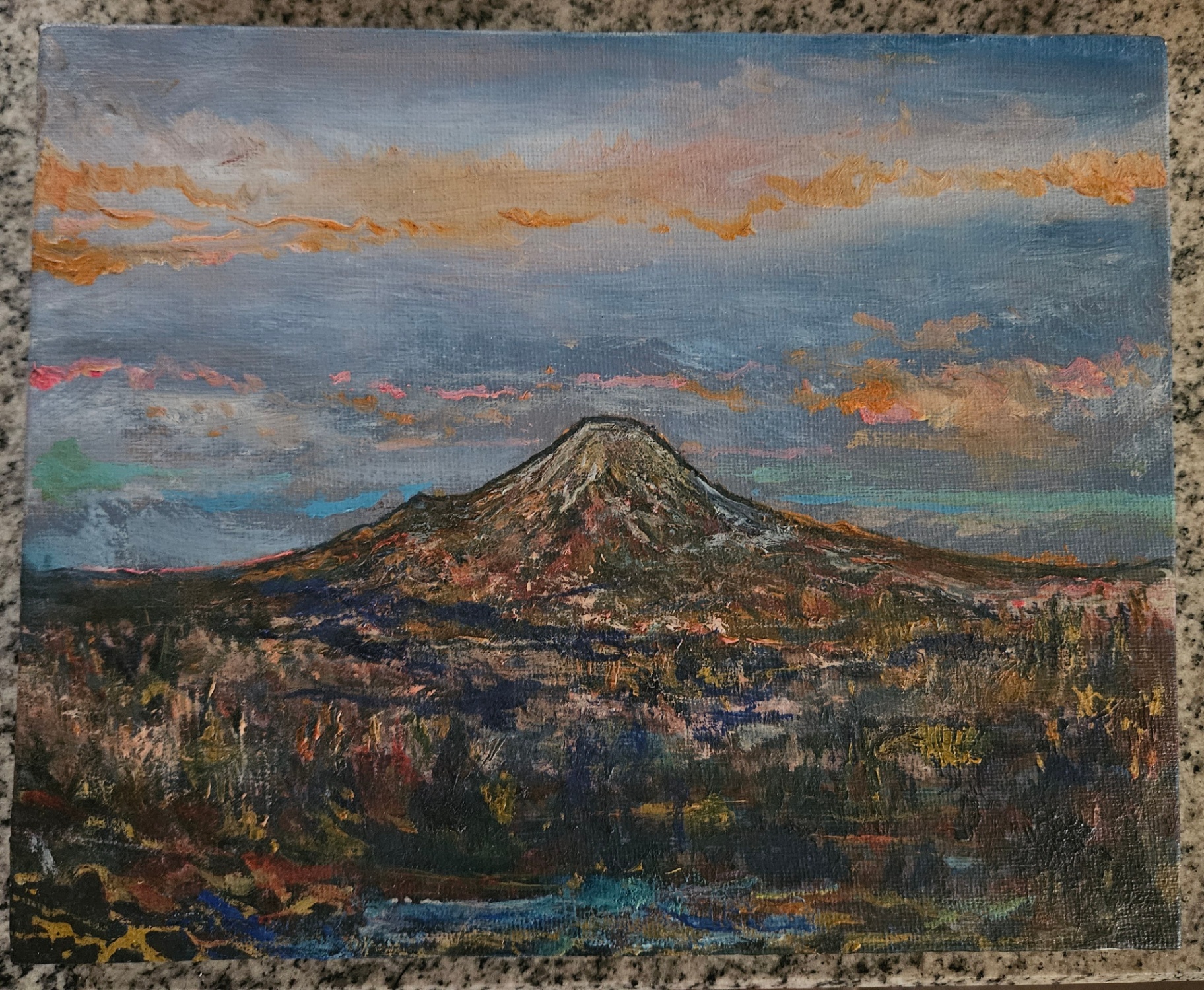 Dawn Breaking on Mount Hood